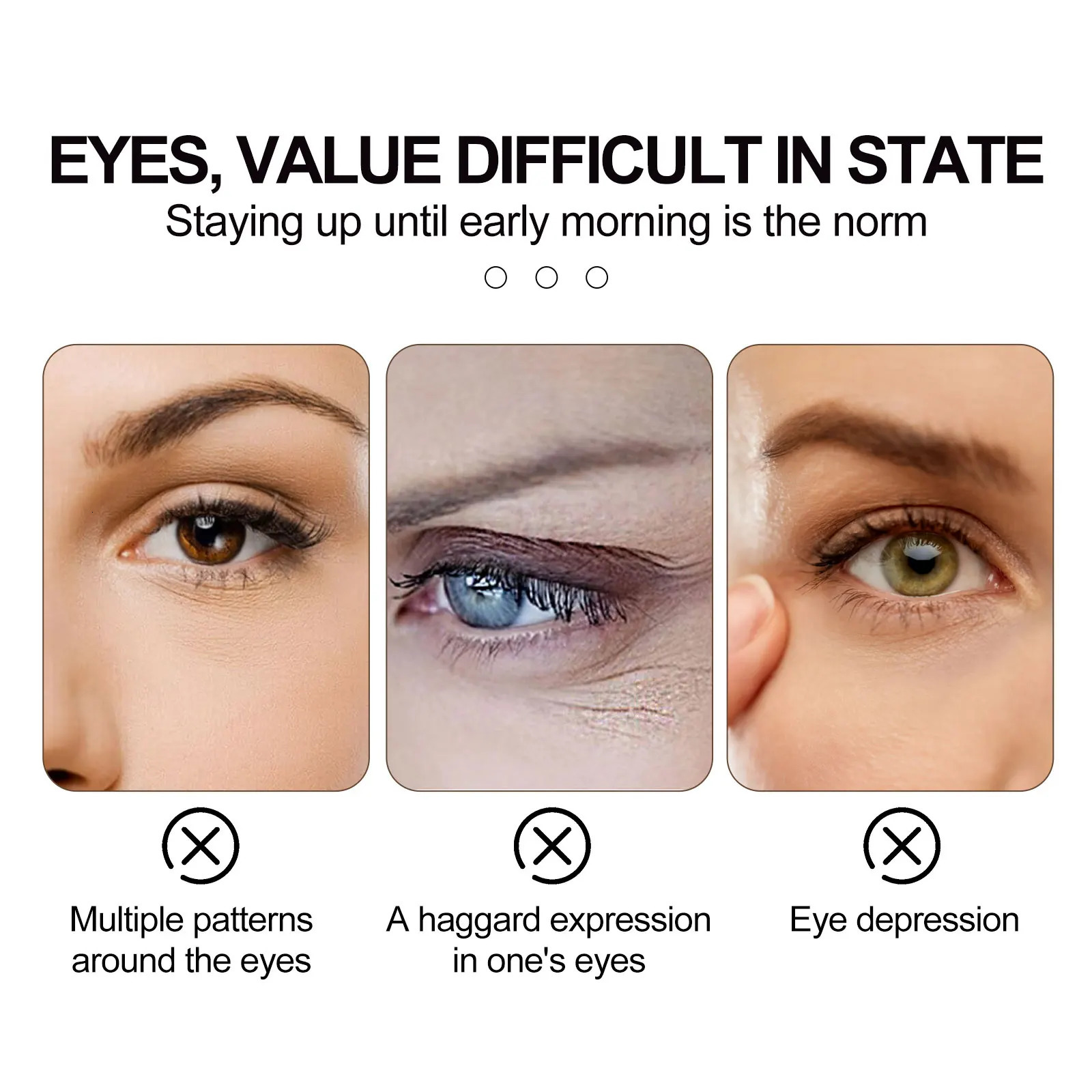 EELHOE Retinol Eye Stick 4g Under Eye Treatment Dark Circle Puffiness Reduction Anti Aging Roller Fine Lines Moisturizing 260318