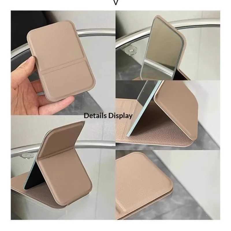 1/4pcs Desktop Mirror Makeup Mirror Portable Folding Mirror Makeup Mirror HD Desktop Stand up Mini Compact Small Mirror Travel H260324