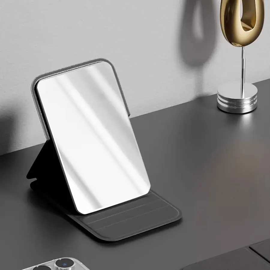 Folding Small Mirror Portable Household Desktop Makeup Mirror Student Dormitory Makeup Mirror Mens and Womens Folding Mirror H260324
