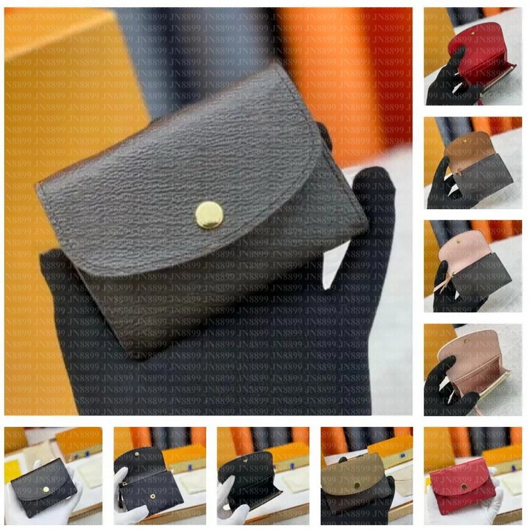 Designer Wallets Ladies Fashion Casual Designer Luxury ROSALIE Wallet Key Pouch Coin Purse Credit Card Holder TOP Quality Wallets