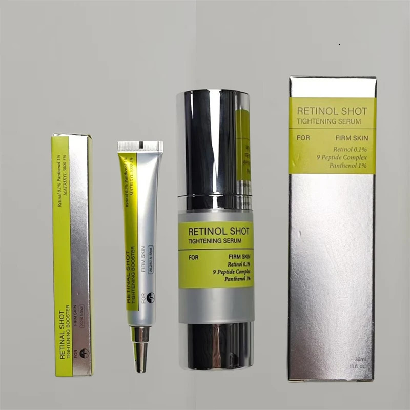 Korean Vita A Retinol Firming Serum Eye Cream Set Tightening Booster Deeply Moisturizing Pore Shrink Dark Circles Repair Serum 260318