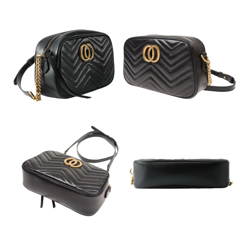 Designer bag Shoulder bag Luxury Camera bag Crossbody bag High Quality Leather Wallet Women Classic Black Shoulder bag Tassel Charm Double Letter Metal Decoration