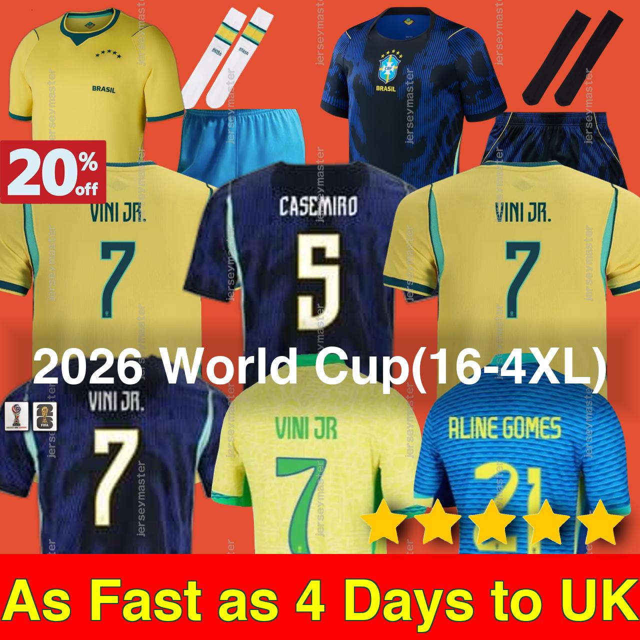 brazil jersey Brasil Soccer Jerseys World Cup 2026 Retro Football tops Shirt VINI JR RODRYGO PELE Vintage NEYMAR Ronaldinho camisa de futebol Kids kit maillot foot