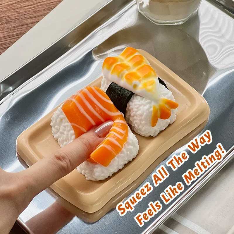 Sushi Combo Taba Squishy Handmade Creamy Soft Slow Rebound Stress Relief Fidget Toy Halloween Christmas Party Office Gift H260324