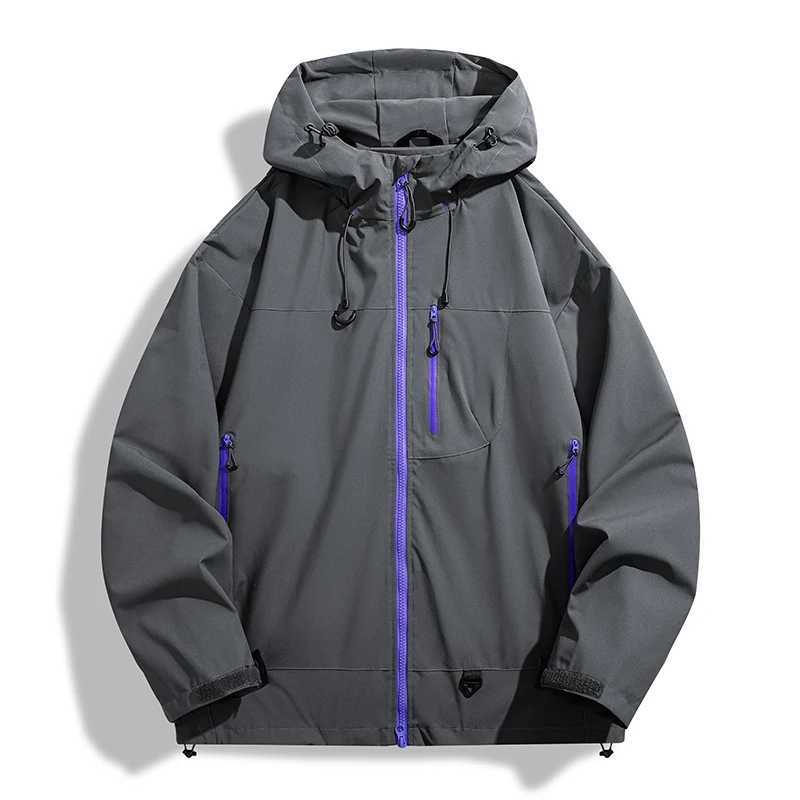 Unisex Hiking Waterproof Autumn Windbreaker Ourdoor Hooded Coats Women New Men Fishing Camping Climbing Coats M260325