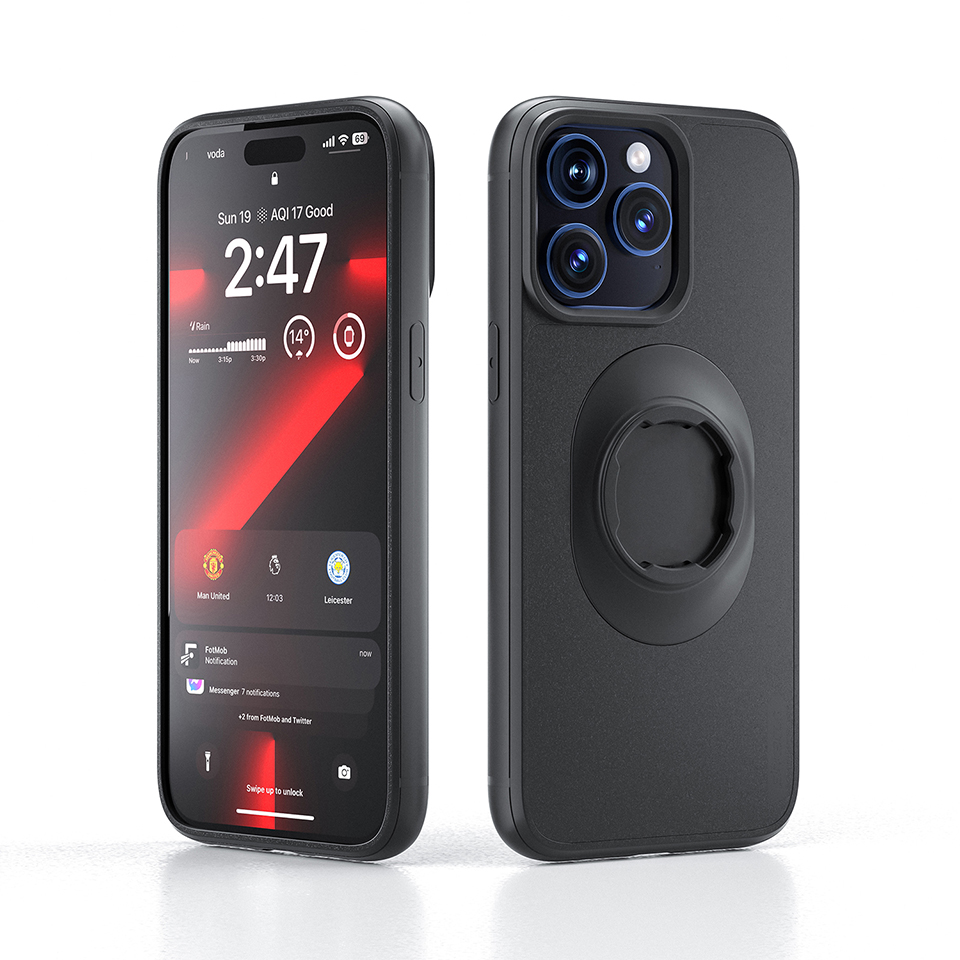 Lock-in Bike & Motorcycle Phone Case Holder, Works with Quad-lock Mounts, for iPhone 12 & Newer Models - No Wireless Charging