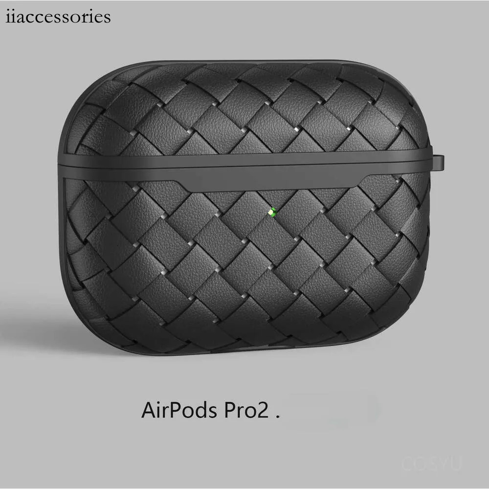 Woven Texture Case Premium Protective Cover For Apple AirPods Pro 2 3 4 high quality fashion