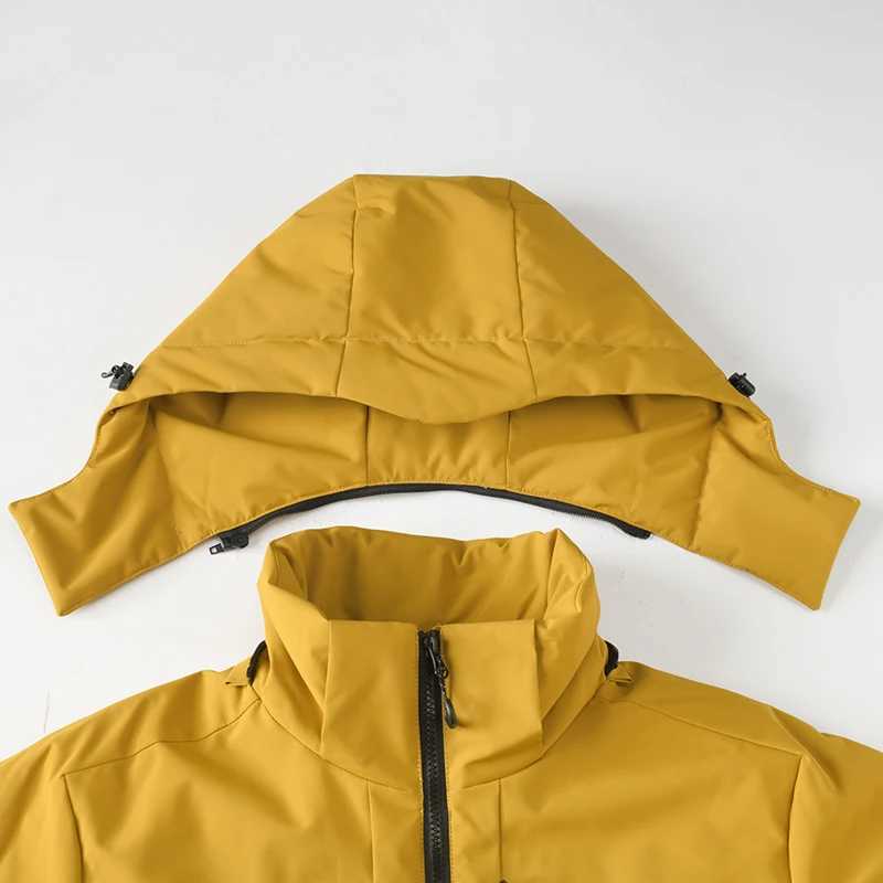 JNLN Warm Fleece Men Women Waterproof Windproof Winter Coat Unisex Outdoor Hiking Camping Skiing Climbing Windbreaker M260325