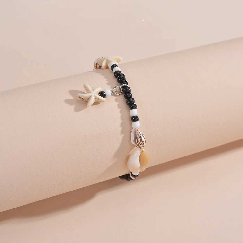 Bohemia Shell Womens Anklet Colorful Rice Beads Handmade Braided Rope On Leg Beach Barefoot Sandal Leg Chain Jewelry H260325 - view 7