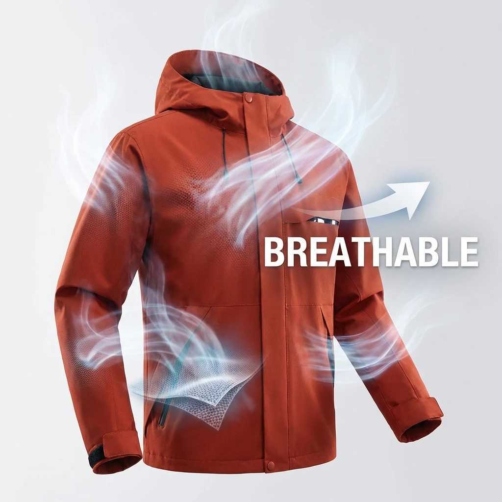 Womens Waterproof Hardshell Spring Hiking Running Camping Windbreaker Unisex Windproof Outdoor Sports Trekking Coat M260325