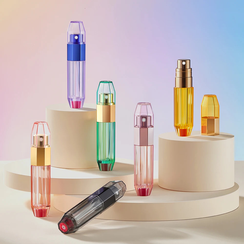 Louischanzl refillable perfume bottle Octagonal transparent travel perfume bottles portable sprayer Empty bottle 5ml mini bottle 260318