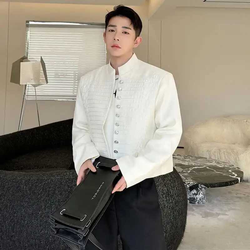 LUZHEN 2025 Stylish Design Jackets Mens Trendy Solid Color Casual Temperament Coats Elegant Korean Reviews Many Clothes LZ7953 C260325