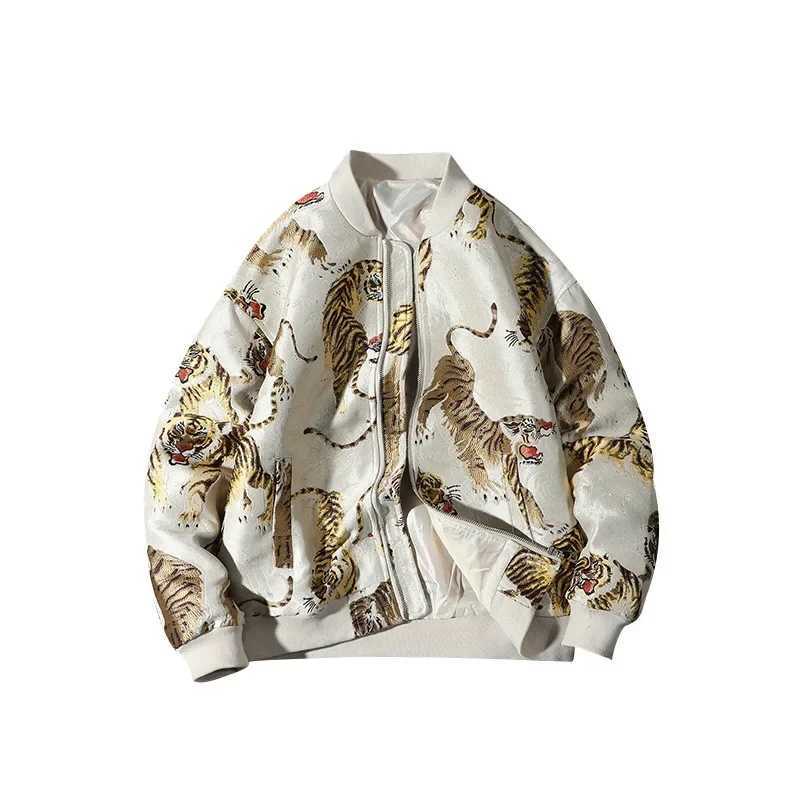 2026 Men Print Baseball Jacket Coats Mem Embroidery Crane Chinese Style Optional Harajuku Bomber Jacket Men Oversize Outerwear C260325