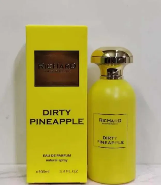 100ml Richard Champagne Kiss Dirty Pineapple Fragrance Eau De Parfum 3.4oz Long Lasting Smell Brand EDP Man Women Cologne Spray