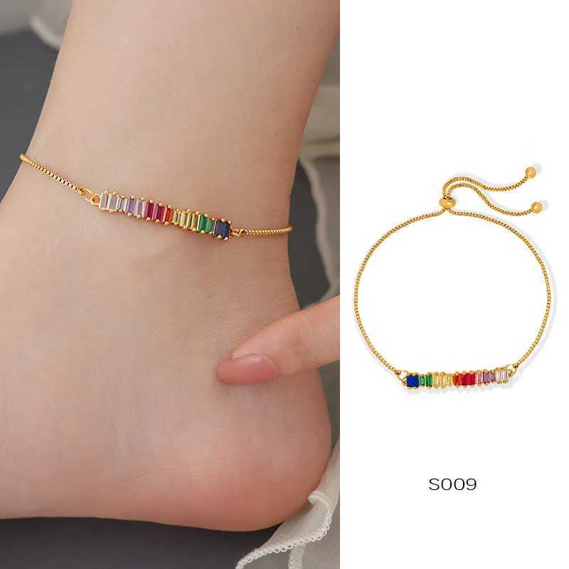 Anklets For Women Stainless Steel 18K Gold Plated High Quality No Tarnish Womens Ankle Foot Chains Luxury Ankle Strap H260325 - view 6