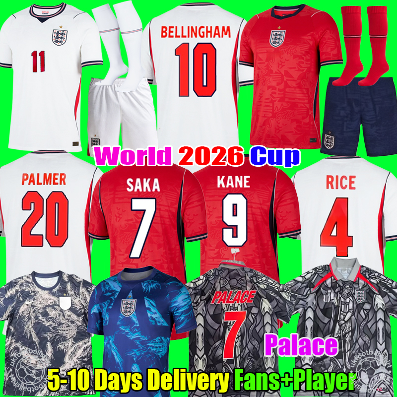 S-4XL ENGLAND WoRlD cUp 2026 Football Shirt ENGLAND Kit 26 27 KANE BELLINGHAM MAINOO PALMER Retro Soccer Jerseys RICE FODEN BOWEN Men Women kit kids set top