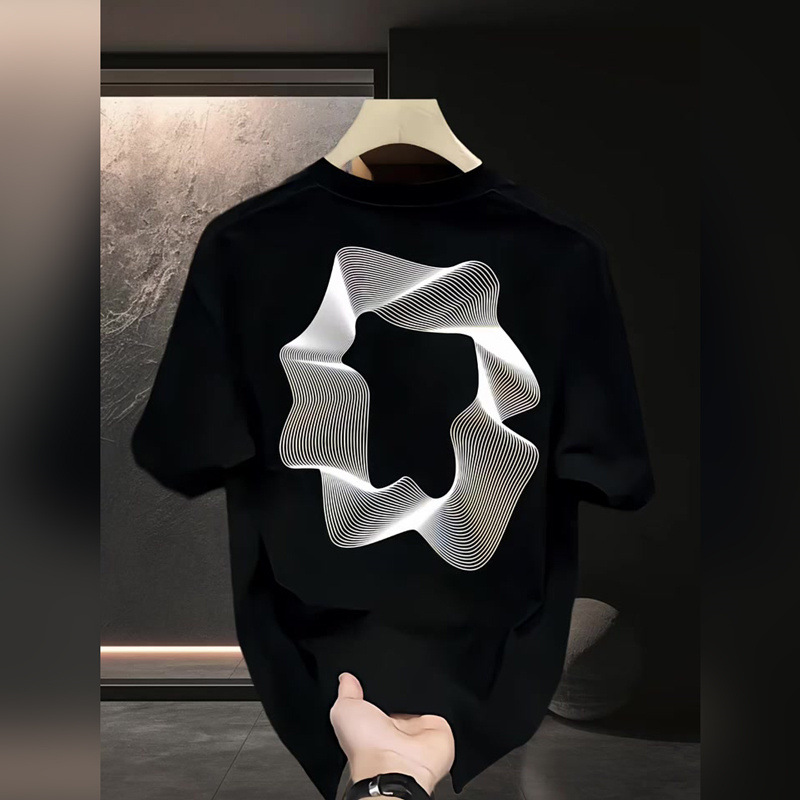 Men's Premium Heavyweight Luxury Minimalist Graphic T-Shirts | 2024 New Arrivals Versatile Loose Crew Neck Trendy Tees