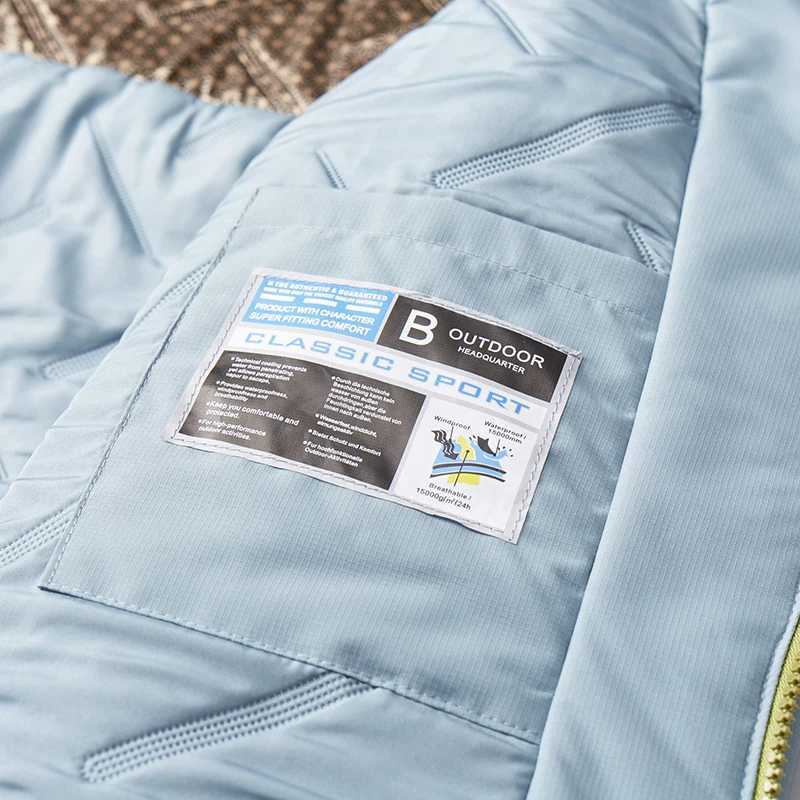 JNLN Men Waterproof Fleece Graphene Inner Winter Windproof Thermal Windbreaker Hiking Camping Skiing Climbing Raincoat M260325