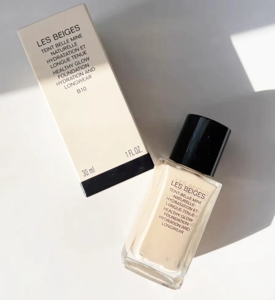 Designer Face Liquid Foundation 30ml LES BEIGES TEINT BELLE MINE HYDRATANT HEALTHY GLOW MOISTURIZING FOUNDATION Natural Concealer Face Makeup B00 BD01 B10 B20