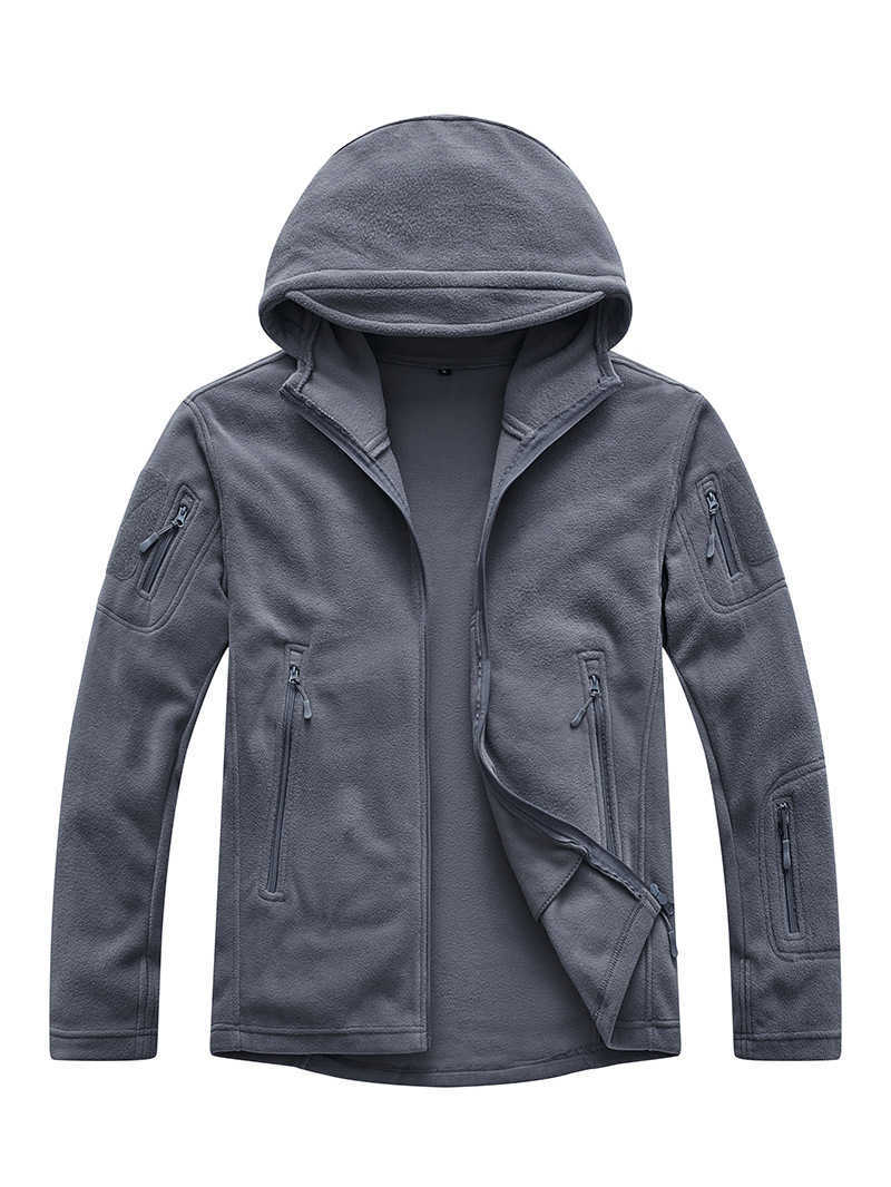 Best-selling fleece jacket for men, brushed wool outdoor spring-autumn warm all-weather jacket with hood for women, long-sleeved coat D260325