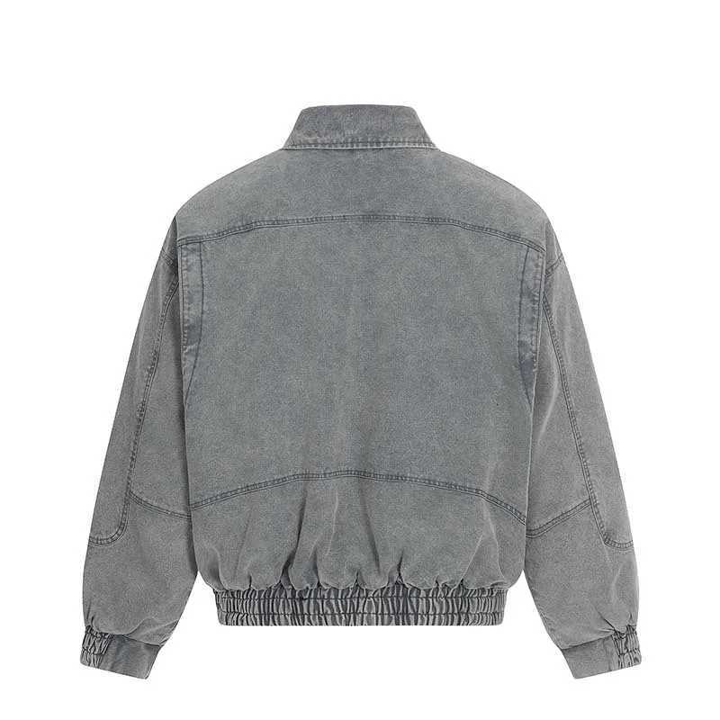 2026 Spring New Loose Comfort Jackets Men Women Trendy Creative Airplane Buckle Zipper Stand Collar Jackets Handsome Chic Coats C260325