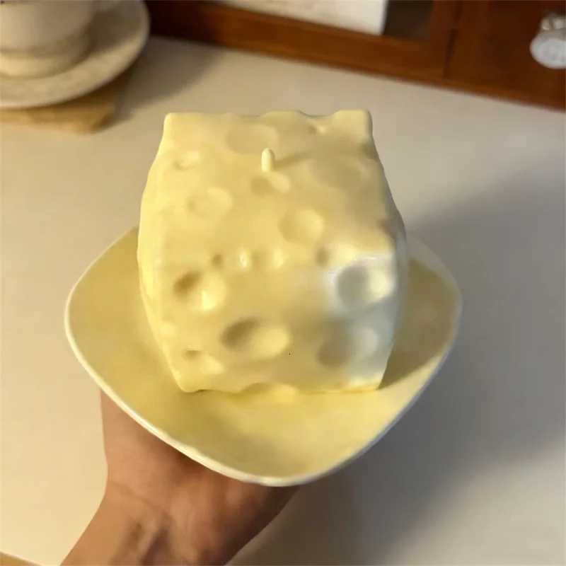 Jumbo Cheese Cube Stress Ball Big Cheese Shapeable Squeeze Ball Soft Pinch Fidget Toy Fun Game Sensory Anti-Stress Festival Gift C260325 C260327