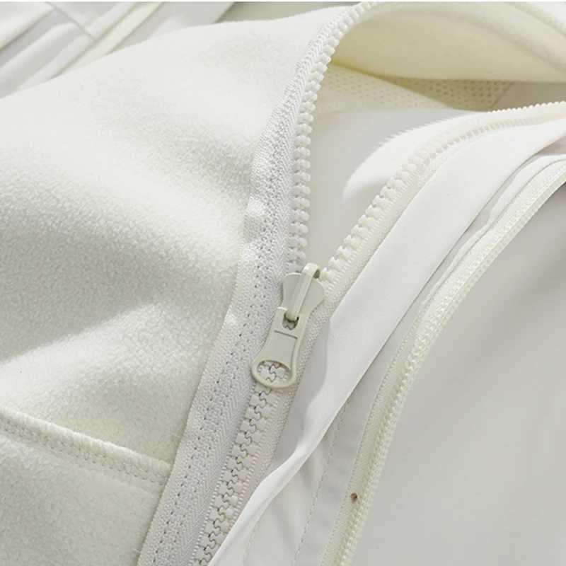 LNGXO 3-in-1 Fleece Waterproof Mens Womens Winter Coat for Hiking Climbing Camping Skiing Warm Windproof Windbreaker M260325