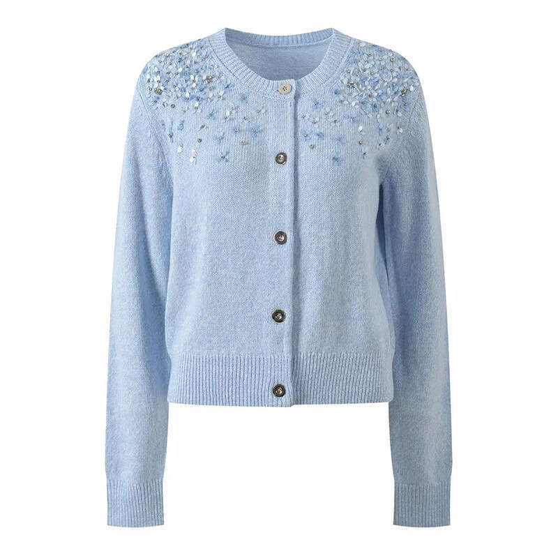2026 Autumn/Winter New Designer k30 Women's Warm and Elegant Thick Starlight Super Aging Sweater Top