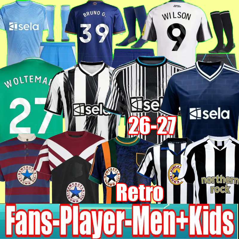 S-4XL 26 27 Woltemade soccer jersey Elanga newcastled 2026 united BARNES BRUNO G. Gordon MURPHY TONALI men kid Football Shirts THIAW 94 95 96 97 Retro