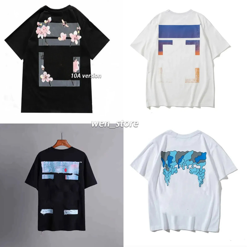 off whte T-Shirts new fashion Designer Tees Tops off whiteair T Shirt Summer High Quality Cotton Loose Casual Short Sleeves off Shirt Tee Oversized Breathable 5b5