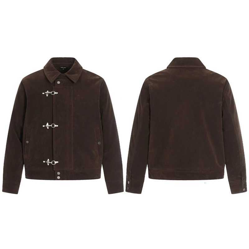 Men Autumn Winter Vintage Fashion Plane Buckle Loose Casual Padded Cotton Thicken Quilted Cargo Jacket Women Warm Coat Outerwear C260325