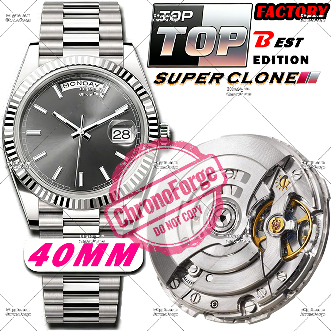 Super Clone Luxury Watches Men Designer Watches Mirror Quality 40MM Automatic Movement Full 904L Stainless Steel Sapphire Luminous 100m Waterproof