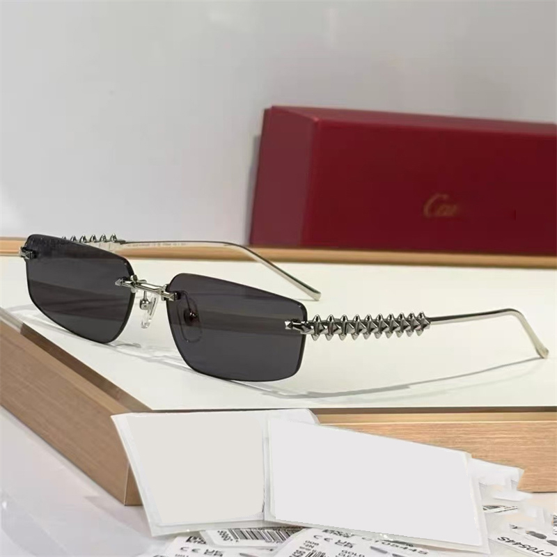designer sunglasses for Men Women Sunglasses Fashion Classic Frame Glasses Composite Metal Rimless Optical Frame Sunglasses With Original Box