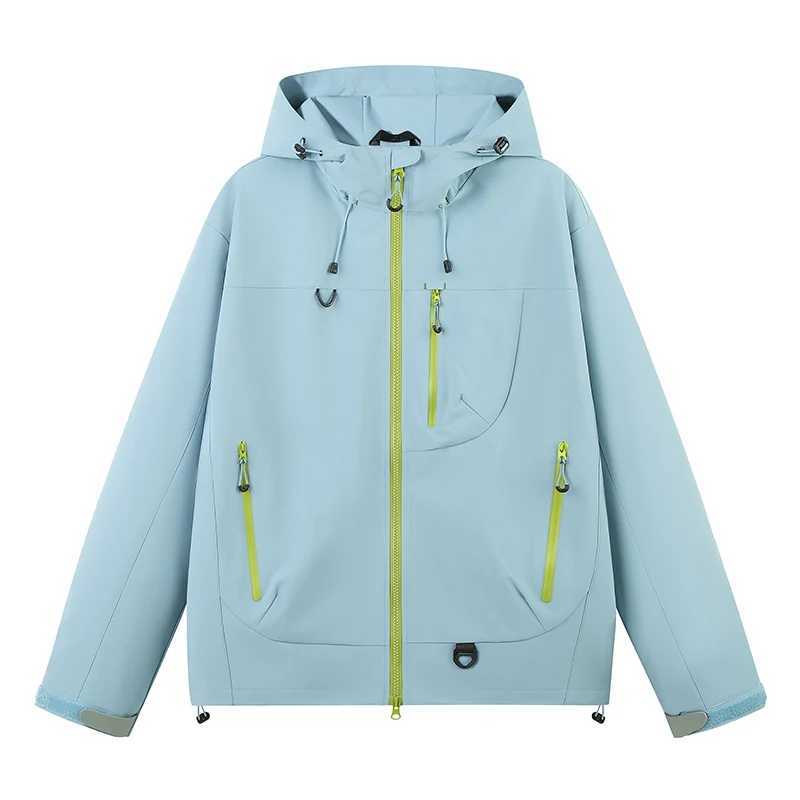 202 Waterproof Hiking s Mens Sping Outdoor Mountaineering Loose and Casual Hooded Coat Autumn Windproof Men M260325
