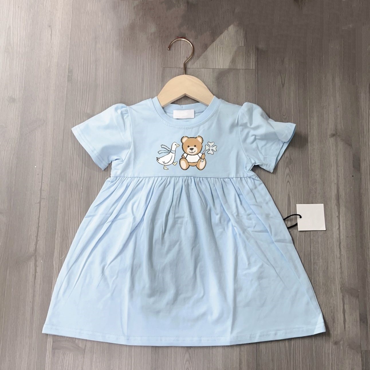 kids baby girls dress apricot summer clothes Toddlers Clothing BABY childrens girls blue pink white summer Dress