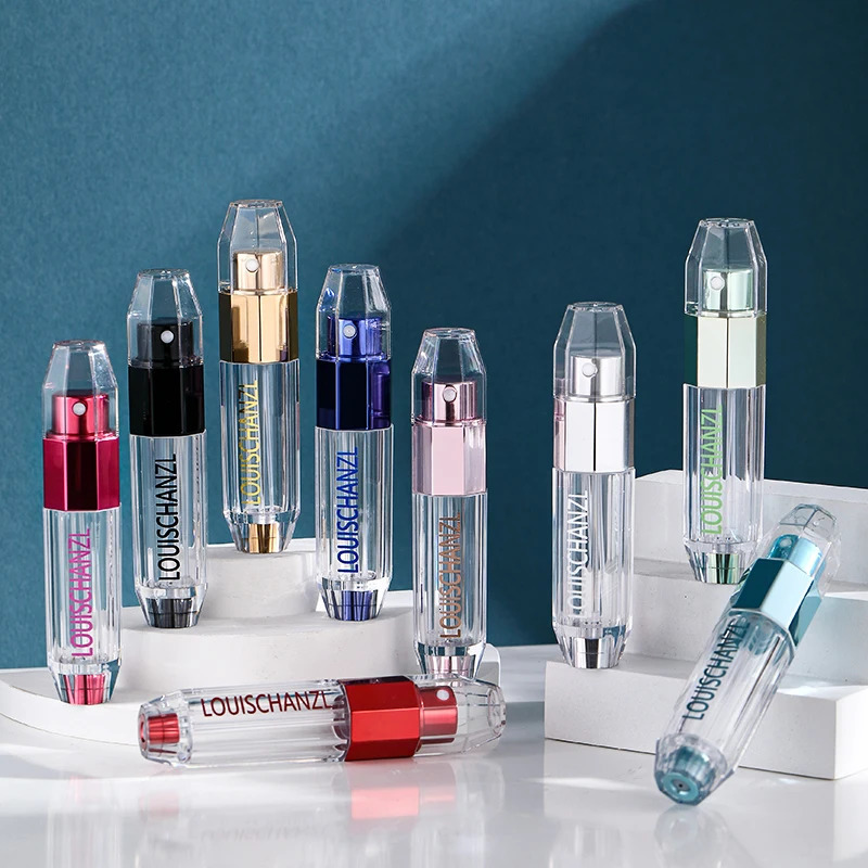 Louischanzl refillable perfume bottle Octagonal transparent travel perfume bottles portable sprayer Empty bottle 5ml mini bottle 260318
