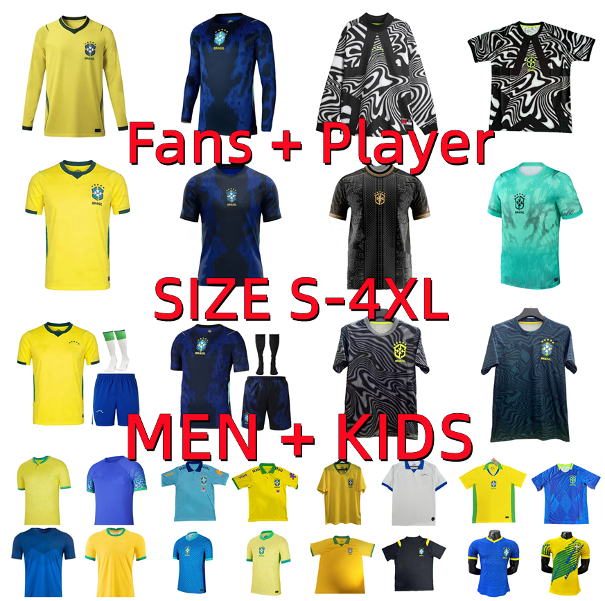 2026 2027 brazil NEYMAR JR RAPHINHA soccer jerseys 18 19 20 22 23 24 25 26 27 VINI JR. RODRYGO NDRICK CASEMIRO ESTEVAO CUNHA BRUNO Player version football shirts Men kids
