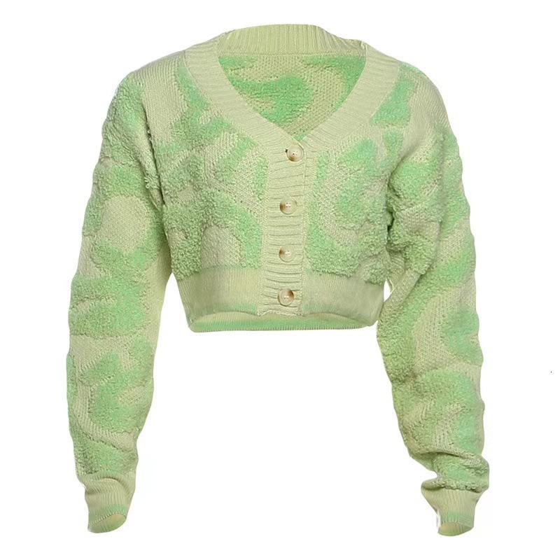 Luxury Brand Designer Clothes 2025 New Autumn Fashion Sweet Color Block Low-Cut V-Neck Button High-Waist Slim Knitted Top For Women
