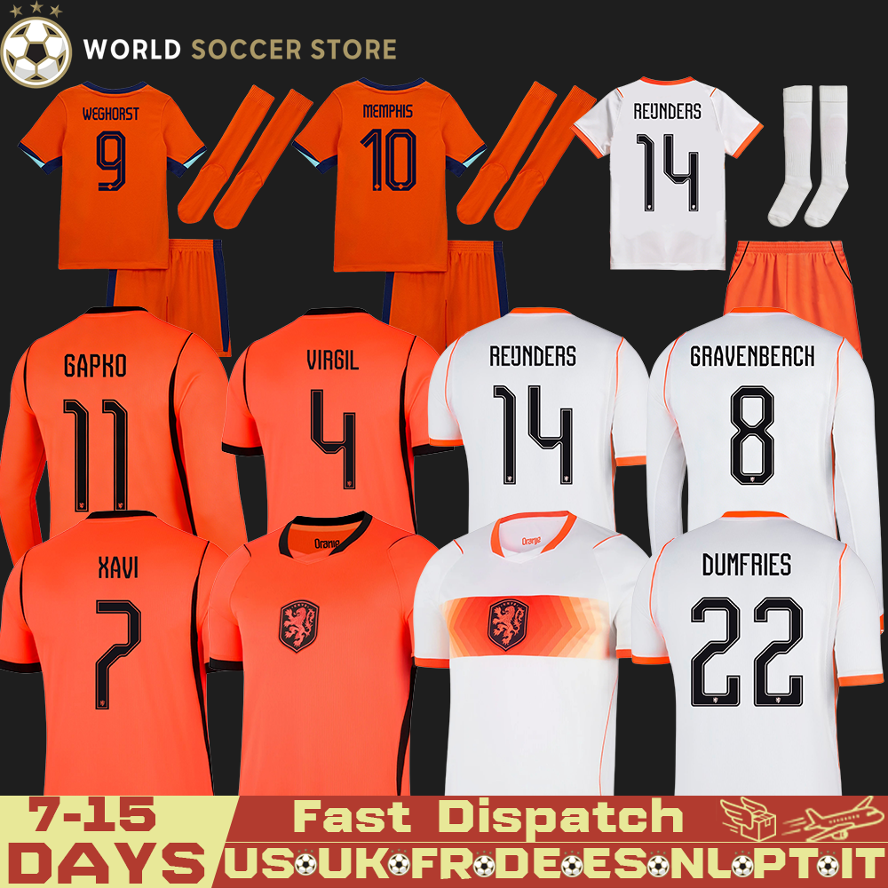 Netherlands Soccer Jersey 2026 World Cup National Football Team Jerseys VAN DIJK GEERTRUIDA DUMFRIES DE LIGT DEPAY 3XL 4XL Retro 2004 2010 2025 Home Away Player POLO 1