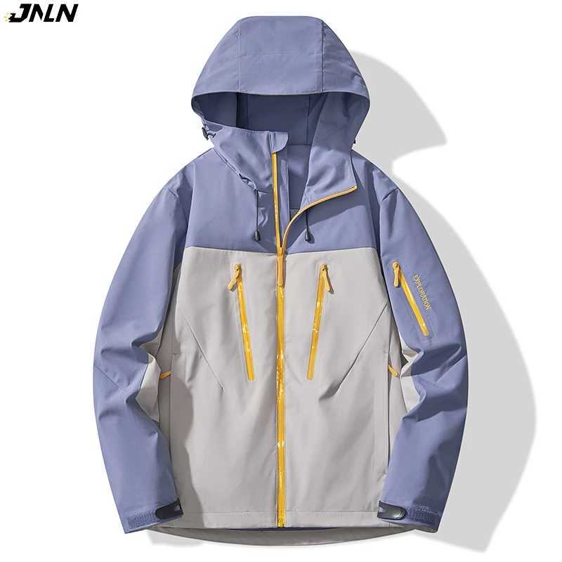 JNLN Unisex Rain Coat Hiking Camping Trekking Mountaineering Waterproof s Men Women Outdoor Sporty Windproof Windbreaker M260325