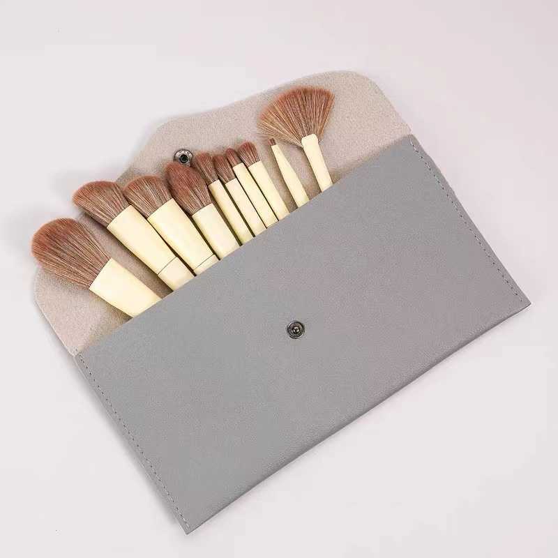 10-piece Zero Makeup Brush Set - Soft Synthetic Fiber Powder Brush, Highlight Brush, Portable Beauty Tools Set D260325