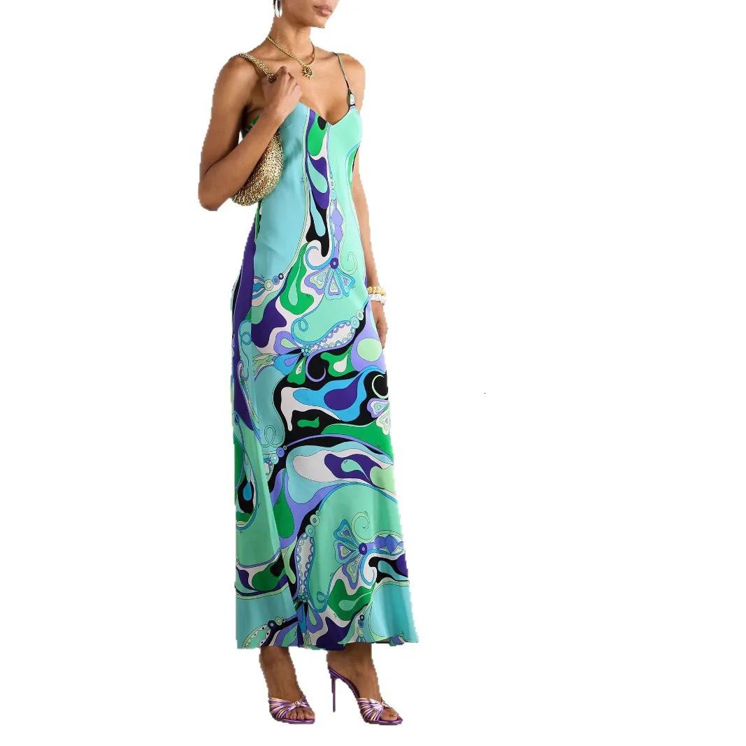 Vestidos Para Mujer Bohemian Vacation Dress Casual Sleeveless Strap High Waisted Party Side Split Slim Women Robe Dresses 260325