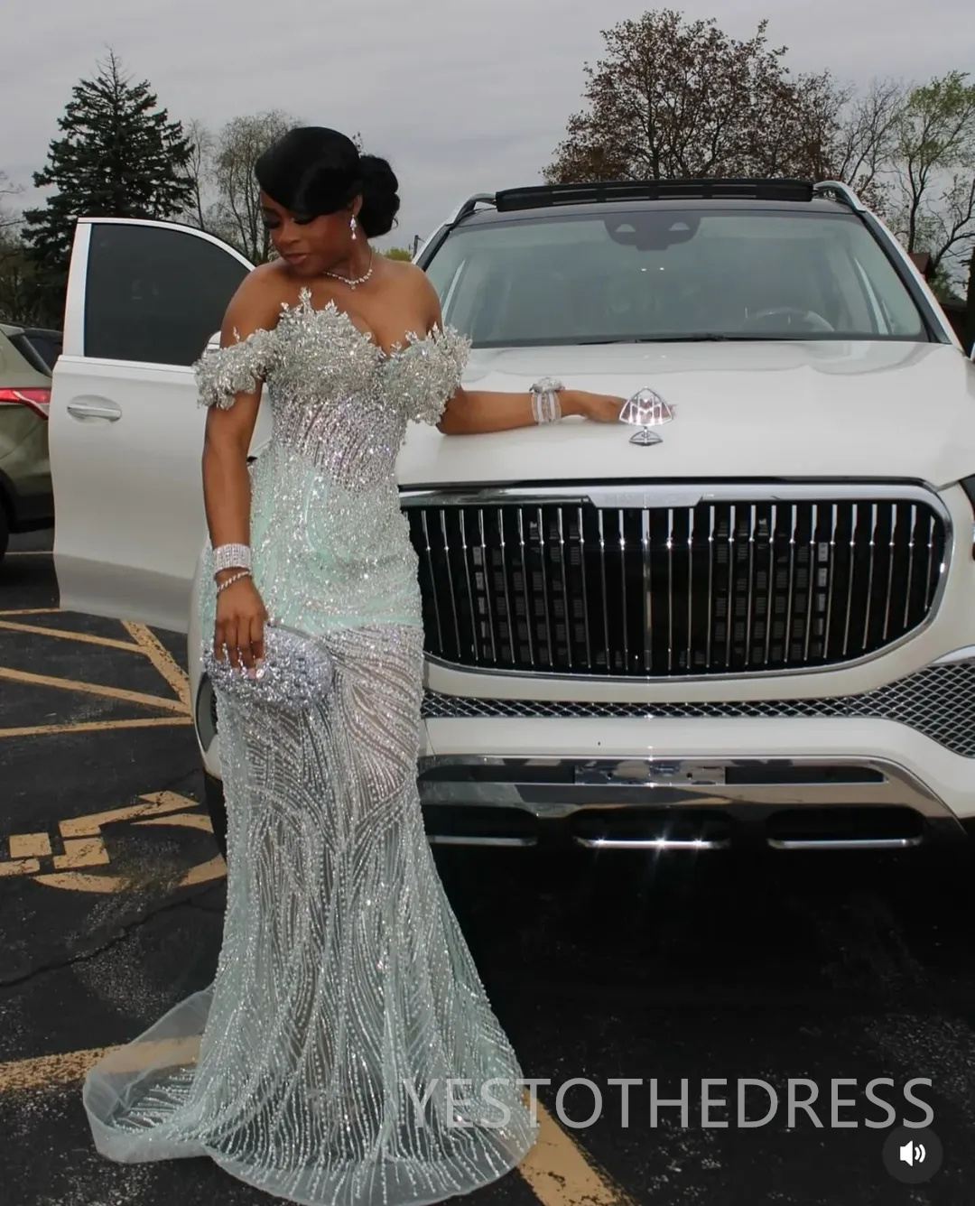 Mint Mermaid Aso Ebi Prom Dresses 2026 Sweetheart Crystals Beaded Evening Formal Party Second Birthday Engagement Gowns Plus Size Dress For Occasions 