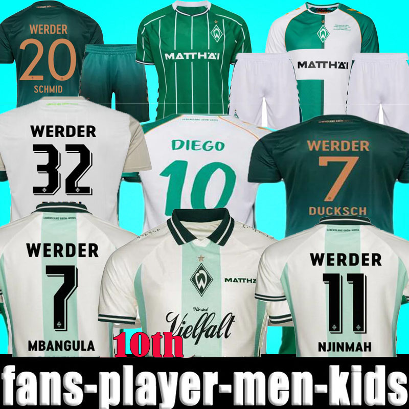 3XL 4XL 25 26 Werder Bremen 10 Years Soccer Jerseys 2025 2026 special kit DIEGO Marvin Bittencourt FRIEDL PIEPER TOPP THIRD Classic Men kids football shirt