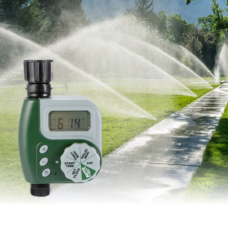 2PC Digital Water Timer Programmable Sprinkler Controller Large LCD Display Auto/Manual/Delay Modes for Garden Hose Watering 251223