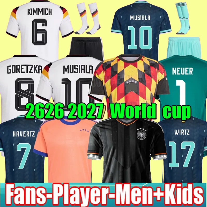 S-4XL GermanyS 2026 125TH Year Anniversary soccer jerseys Kit 26 27 HAVERTEZ MUSIALA HUMMELS KROOS GNABRY WERNER MULLER Away home goalkeeper football shirts men kids
