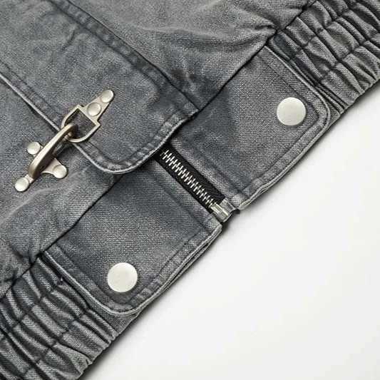 2026 Spring New Loose Comfort Jackets Men Women Trendy Creative Airplane Buckle Zipper Stand Collar Jackets Handsome Chic Coats C260325