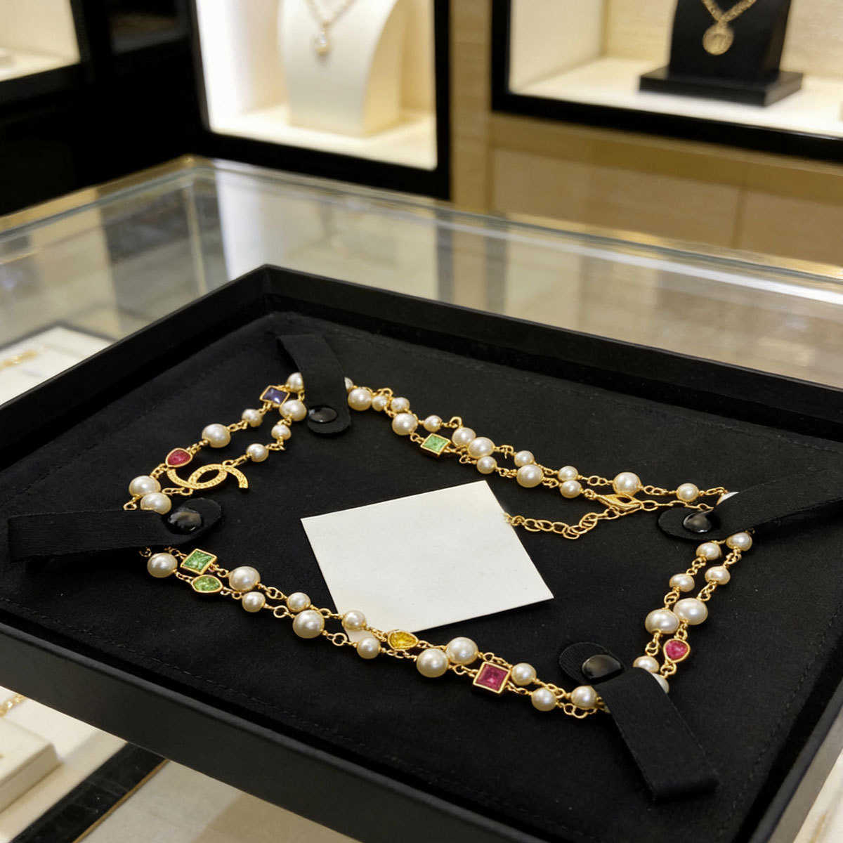 necklace designer necklace New pearl and star necklace black heart clavicle chain light luxury sweater chain