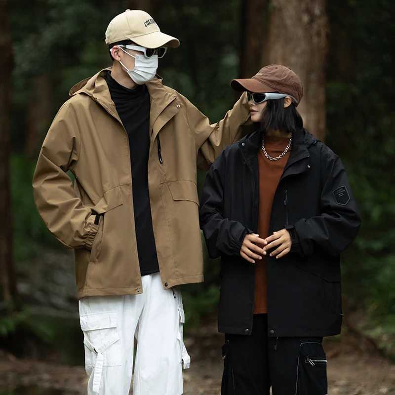 CHRLCK Men Women Waterproof Hiking s Windproof Windbreaker Coat Unisex Breathable Fishing Camping Trekking M260325