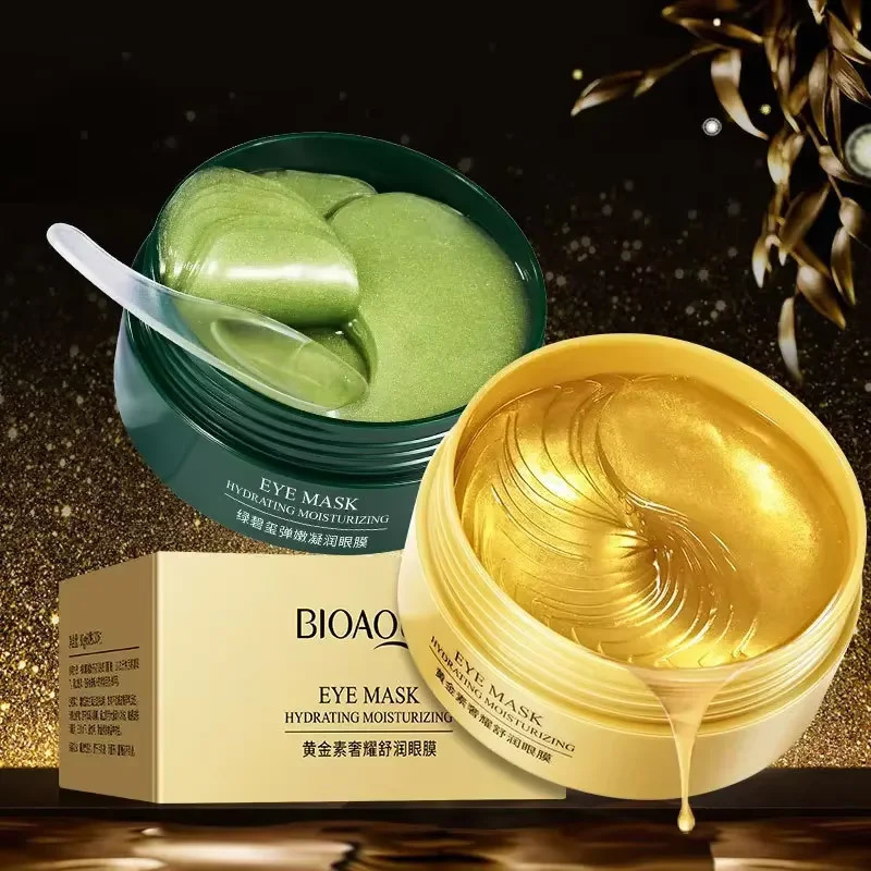 60PCS/120 PCS Eye Mask Avocado Gold Moisturize Firming Improve Eye Bags Eye Patches Anti Eye Patches for Dark Circles 260318